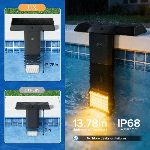 Solar & USB Rechargeable LED Solar Pool Lights for Inground & Above Ground