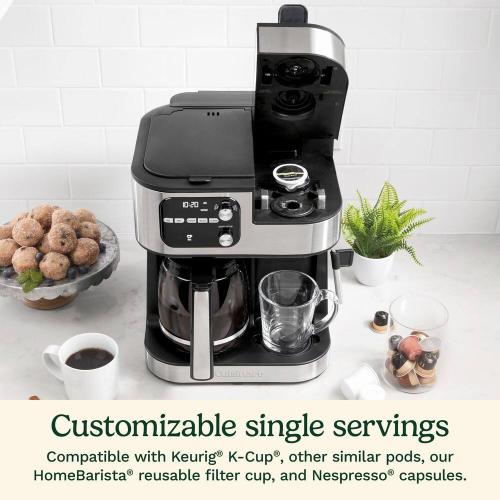 Coffee Center Barista Bar 12 Cup Stainless Steel 4 in 1 Coffee Maker needs cleaning