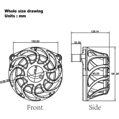 For harley air cleaner filter Touring street glide road king electra tri trike Dyna Sportster XL 883 1200 Softail air intake (Drift style -Chromed, B-For Softail/Dyna 93-15 ，Touring 01-07)