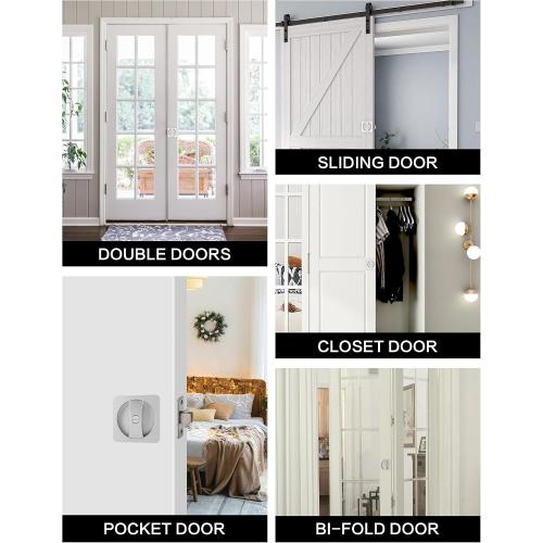 Lethato Pocket Door Hardware Pocket Door Lock Random Color 1Pack