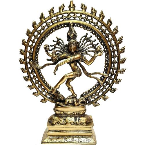 eSplanade Brass Natraj Statue Idol Sculpture Shiva - Nataraj The Lord of Dance Natrajan ( Big Size)