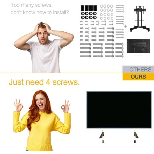 (Upgraded Version) Base Stand for TCL 32 40 43 49 50 55 65 Roku TV Legs, for 32S356 40FD2700 43S425 49S305 50S423 50S446 55S434 65S450R 65S425, TV Legs for TCL Roku TV Stand Legs wr Screws