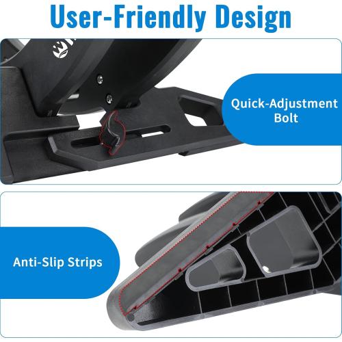 WILDKEN Bike Stand, Bike Stand Floor for Home/Garage Adjustable Bicycle Stand Bike Parking Rack Fit Road Bike, Mountain Bike, MTB, BMX, Commuter Bike, Kids Bike, Scooter (Black)