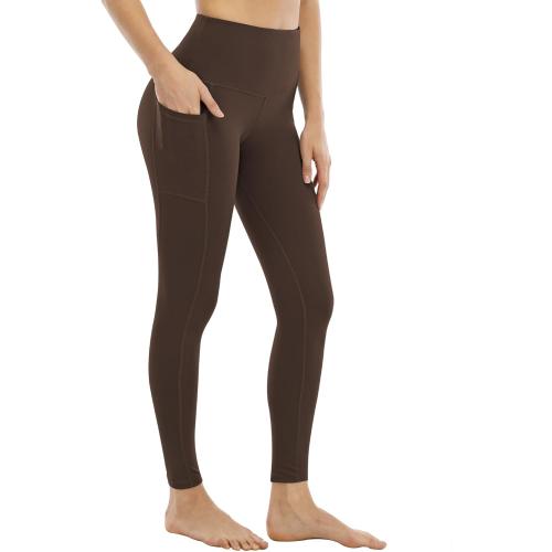 Size XL YEZII Fleece Lined Leggings with Pockets for Women,High Waisted Winter Yoga Pants