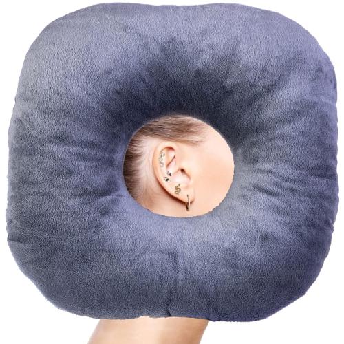 Ear Piercing Pillow for Side Sleepers with Ear Hole