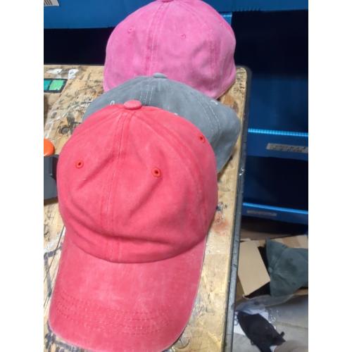 3 PCs Washed Plain Baseball Cap - Retro Adjustable Cotton Hat, Vintage Unstructured Golf Dad Cap for Men Women