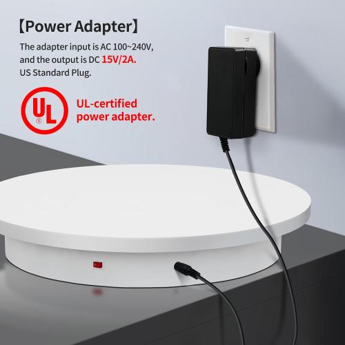 23.6In Remote Large Motorized electric turntable Rotating platform Photography Turntable Motorized lazy susan Base giratoria para for Photography,3D Scanner,Heavy duty display(Load Range:220~500lbs)