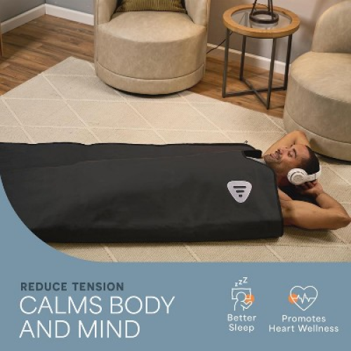 Lifepro RejuvaWrap Infrared Sauna Blanket - Portable Far Infrared Sauna for Detox, Relaxation, Muscle Recovery & Adjustable Heat