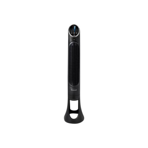 Honeywell 40 Black Quiet Set Oscillating Tower Fan 30ft Air Circulation Power 8 Speed Auto off Timer HYF290B