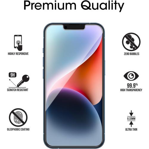 amFilm Essential Screen Protector for iPhone 14 iPhone13 iPhone 13 Pro 6.1