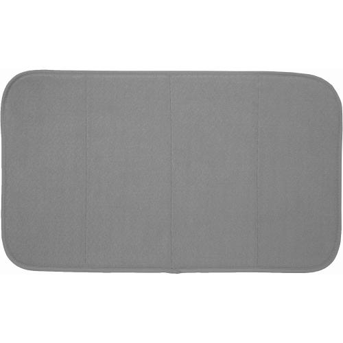 Pack of 3 Size 16x28 Color Grey All-Clad Premium Reversible Dish Drying Mat for Kitchen: 16 x 28 Ultra-Absorbent, Long-Lasting, No Condensation, and Oversized for Large Pots and Pans