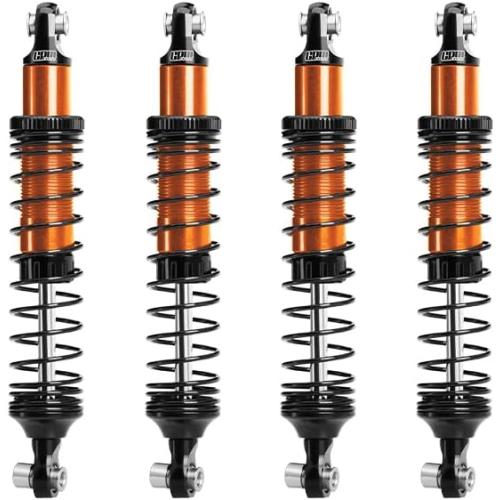 GPM 6061-T6 Alloy Front & Rear Adjustable Progressive Spring Shock 89Mm For 1/10 H10 Optic Kit-Vps09027 (Orange)