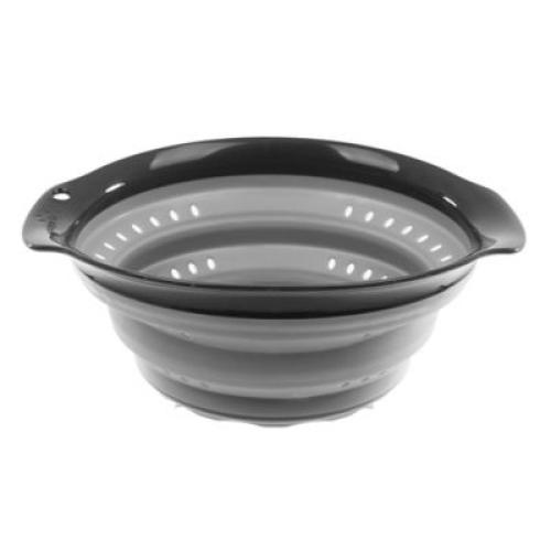 Squish 4 Qt. Collapsible Colander in Berry/Gray 2 pack