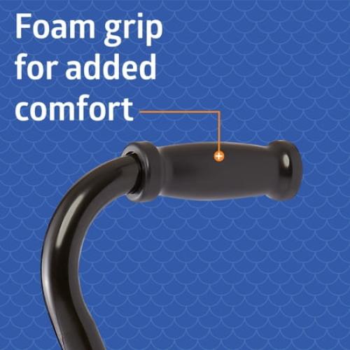A rubber piece from the bottom is missing‼️ Aluminum Quad Cane with Large Base for Balance, Lightweight Walking Aid for Seniors & Adults