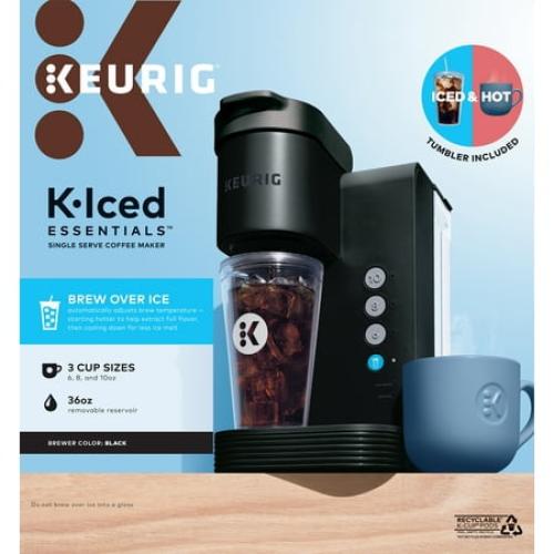 Keurig K-Iced Essentials Iced and Hot Single-Serve K-Cup Pod Coffee Maker, Black