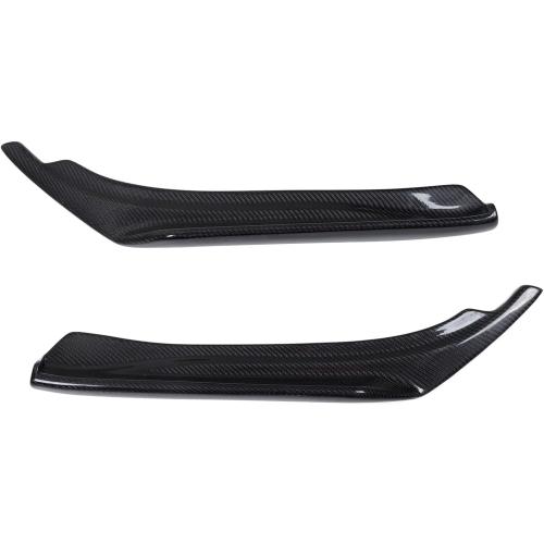 Brilluxa Rear Diffuser, Splitter Lip, Carbon Fiber Apron, Compatible with Infiniti Q50 2014‑2022, Rear Bumper Airflow Side Lip Extension