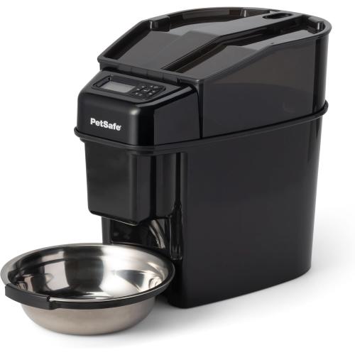 PetSafe Automatic Cat Feeder - Healthy Pet Simply Feed - Automatic Pet Feeder for Cats & Dogs - Timed Pet Feeder with Programmable Portion Control - Holds 24 Cups of Dry or Semi-Moist Dog or Cat Food