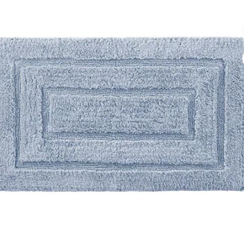 Cassadecor Signature Solid Bath Rug Blue