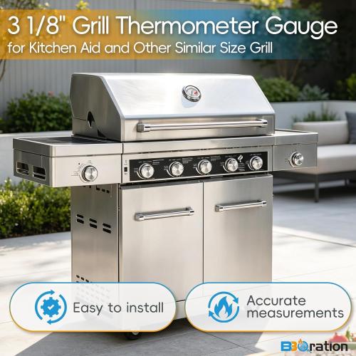 Grill Thermometer Gauge for Kitchen Aid720-0954 720-0745