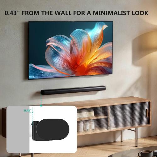 WALI Soundbar Wall Mount for Sonos Arc and Sonos Arc Ultra, White