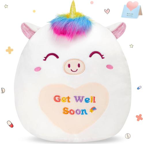 12 Get Well Soon Unicorn Plush Pillow Soft Sofa Cushion Squishy