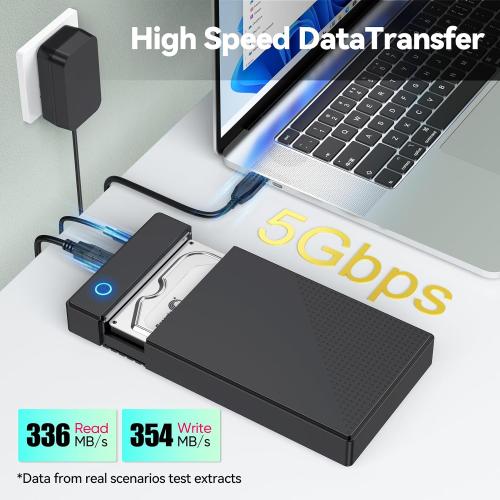 3.5 Hard Drive Enclosure, USB 3.0 Internal/External Hard Drive Case