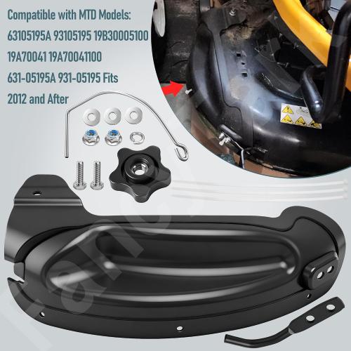 631-05195 631-05195A Lawn Mower Mulch Plug Kit Compatible with MTD Cub Cadet Craftsman 42 46 Lawn Mower, for 2012 and After, Fits 63105195A 19A30055100 LTX-1046VT LTX-1050KH LTX-1045 Model