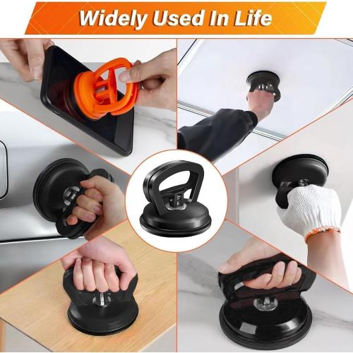 Dent Puller,3 Pack Car Dent Puller Car Dent Removal Kit Suction Cup Dent Puller Dent Remover Tool and Dent Repair Kit Handle Lifter for Cars Body,Glass,Screen,Objects Moving (Multicolour)