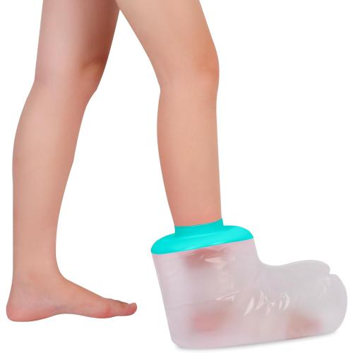 Cast Covers for Shower Foot Soft Green Adult, Waterproof Cast Cover/Bag, Cast Protector for Shower Arm Post Surgery, Shower Sleeve for Arm Cast Showering/Swimming