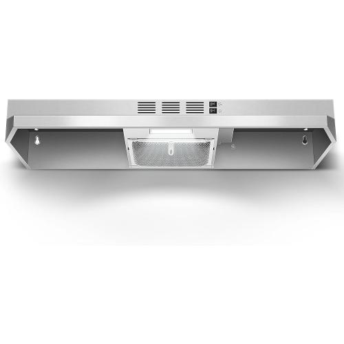 Range Hood 36 inch Under Cabinet, Ducted/Ductless Kitchen Hood 280CFM, Stainless Steel Vent Hood with Rocker Button Control, Stove Hood with 2 Speeds Fan, Bright LED Light