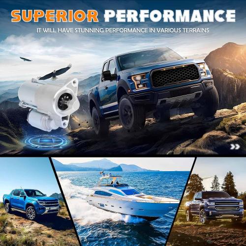New Starter 3.7 3.7L Fit for Dodge Nitro 2007-2009 3.7L, for Jeep Liberty 2008 2009 3.7L, 12V 10Teeth 1.2Kw, SSDR0466, 4801292AB, 4801292AC, 8000161, 8000242, 410-12597, 6761, 26072