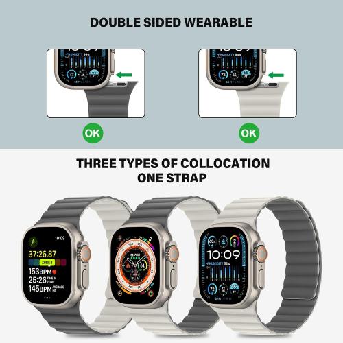Bisikor Magnetic Band Compatible with Apple Watch Band 49 46 45 44 42mm