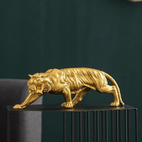 15.5 Inch Large Tiger Statue Figurine Sculpture Collectible Gifts for Tiger Lover Office Home Decor Desk Accessories Decoration Garden Figurines Outdoor Decor