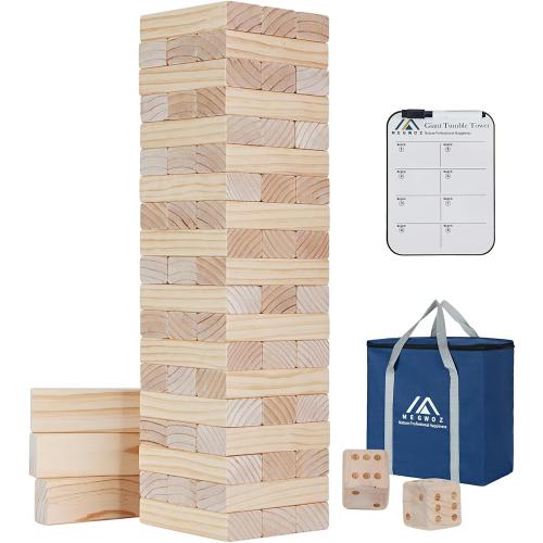 XL Size Tumble Tower 57 Blocks Up to 5FT in&Outdoor Games for Family