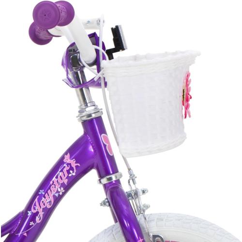JOYSTAR Fairy Girls Bike for Toddlers and Kids Ages 2-8 Years Old, 12 14 16 18 Inch Kids Bike with Training Wheels, Handbrake and Basket, Toddler Girl Bike, Children Bicycle