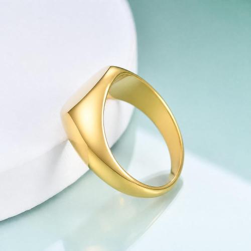 MYNENEY Stainless Steel Round Statement Pinky Signet Rings for Men Women