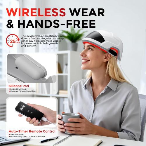 Hair Growth Device Red Light Therapy for Hair Growth Laser Cap FDA Cleared Laser Therapy Device - Promotes Hair Regrowth Alopecia Treatment for Men & Women