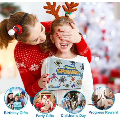Transformable Fidget Spinners,9PCS Funny Sensory Fidget Toys for Kids