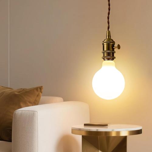 Frosted Globe LED Edison Bulb G30,Non-Dimmable 2700K, 6W E26 1PK