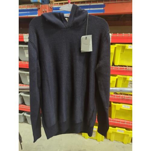 SIZE MEDIUM.  Lafaurie Men's Cupido pullover hooded sweater-Navy.