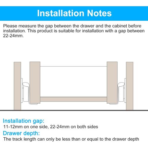 uxcell 2 Pair Drawer Slides, 16 Inch Drawer Slide Heavy Duty Side Bottom Mount Drawer Glides Replacement for Cabinet Dresser Drawers