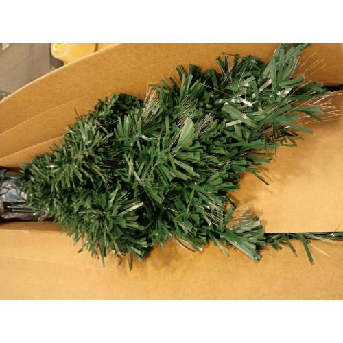 Flexible Flyer Small Fiber-Optic Christmas Tree. Pre-Lit LED Multi-Color Changing Xmas Decoration, 4 Ft