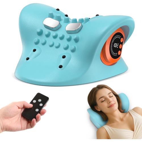Neck Massager 2026 New Upgrade 3 in 1 Portable Massager with Heat &Comfortable Stretching–Adjustable Intensity for Neck & Shoulder Relaxation at Home,Office,Travel
