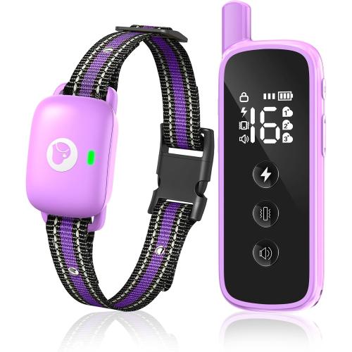 Shock Collar for Dogs 2600FT,Dog Training Collar with Remote Purple