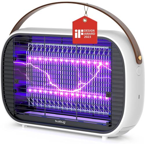 Buzbug LED Rechargeable Bug Zapper Indoor Outdoor, Dual Band Attraction, 50000H Long‑Life LED Bulbs, Portable Mosquito Zapper, Fly Trap Mosquito Trap, Fly Killer Fly Zapper – MA015C