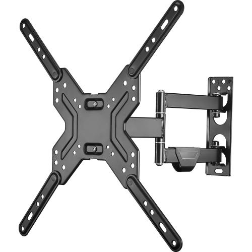 Best Buy Essentials™ - Full Motion TV Wall Mount for Most 19–50 TVs - Black