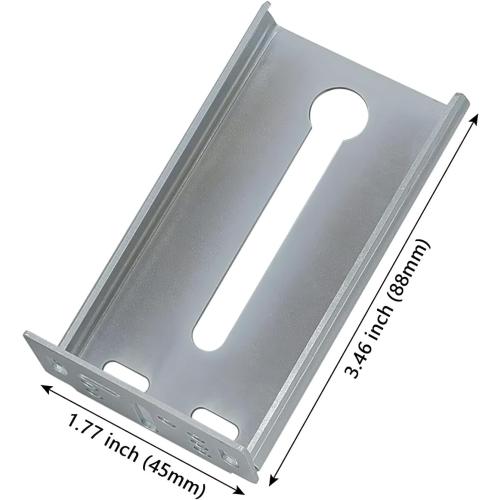 LONTAN Rear Mounting Brackets for 1.77 Inch 45mm Drawer Slides (10 Pairs)