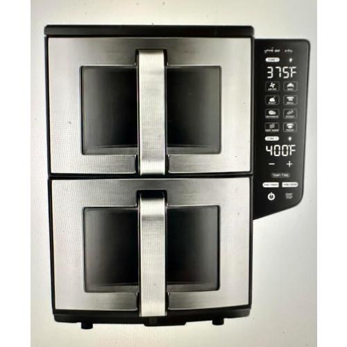 Gourmia (GAF1190) Double Decker Dual Basket Air Fryer 11QT – Extra Large Capacity, Independent Cooking Zones, Rapid Air Circulation Technology, 8 Preset Functions, Dishwasher-Safe Baskets NEEDS CLEANING
