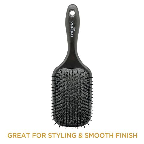 Donna Paddle Brush Large 1pc Black Brush for Medium to Long Hair, for Curly Hair, Straight Hair Brush