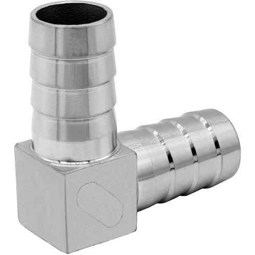 Beduan 1-1/2 Hose Barb Elbow 304 SS 90 Degree L Right Angle Barbed Fitting